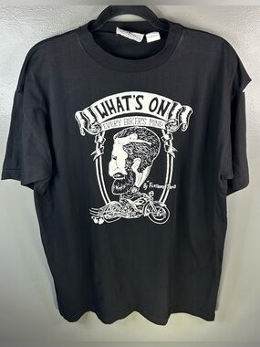 Vintage Sigmund Freud Parody Biker Motorcycle Harley Davidson Shirt Size Large